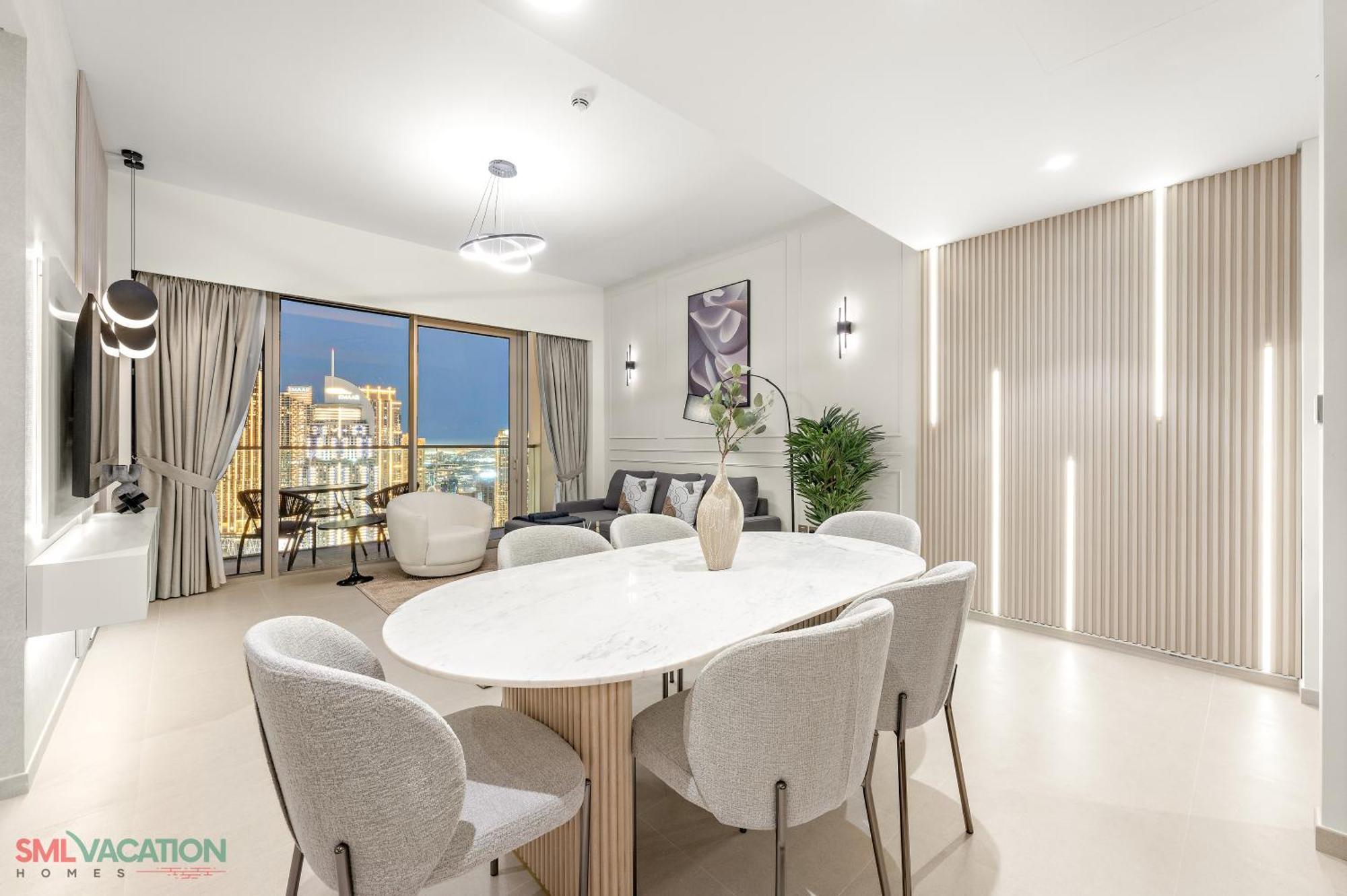 Sml Vacation Homes - Sky High Apartments With Burj Khalifa And Dubai Fountain Views At Grande Signature, Downtown Dubai Eksteriør billede